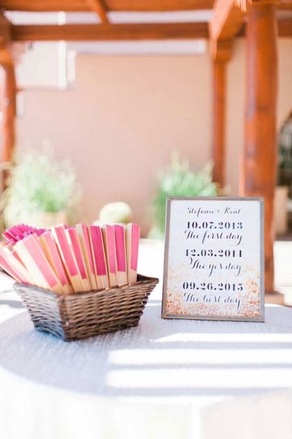 minis eventails pour cadeaux invites